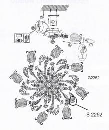 Потолочная люстра Odeon Light Ameli  - 2